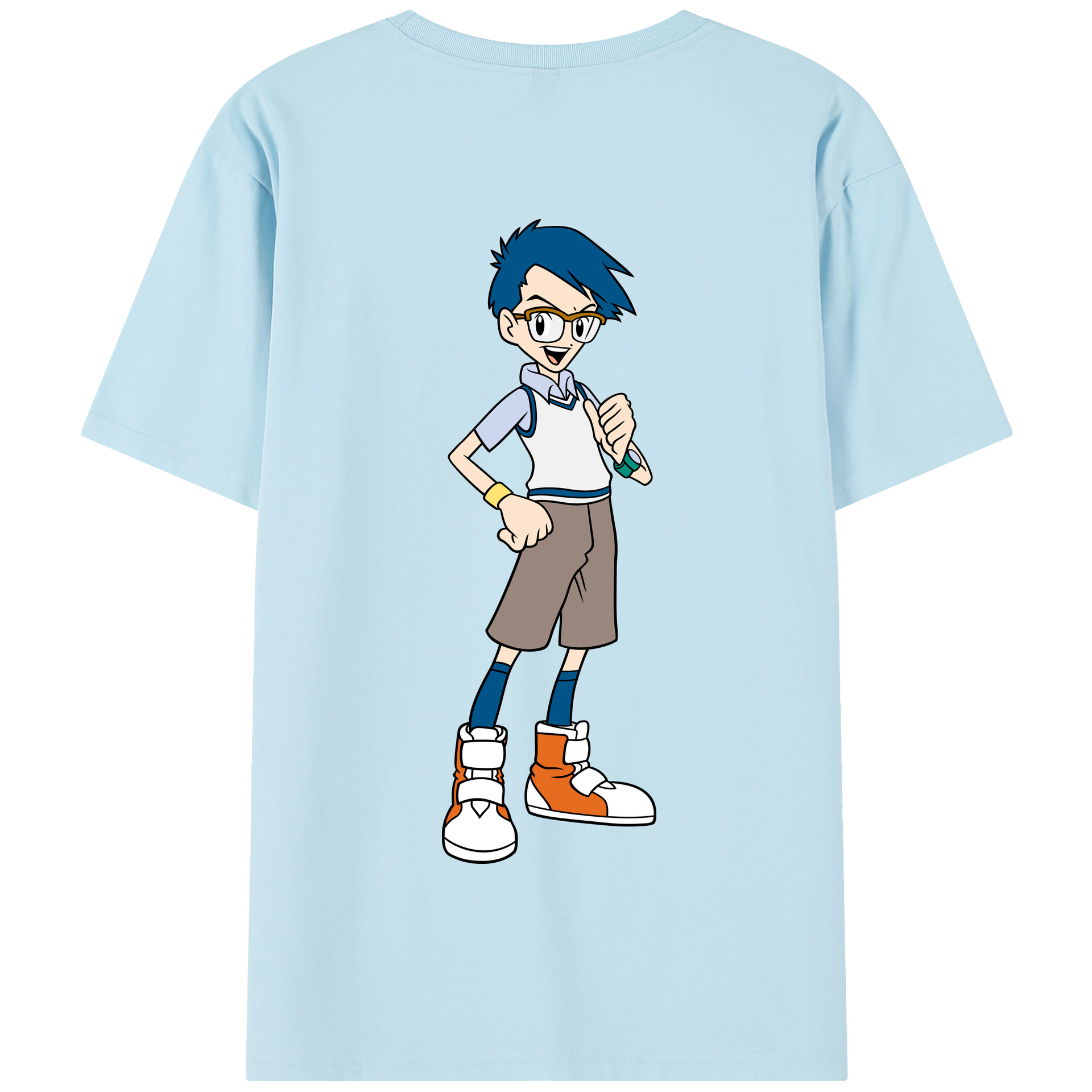 （画像用） Digimon デジタルモンスター/デジモン 綿100％半袖Tシャツ（背面プリント）